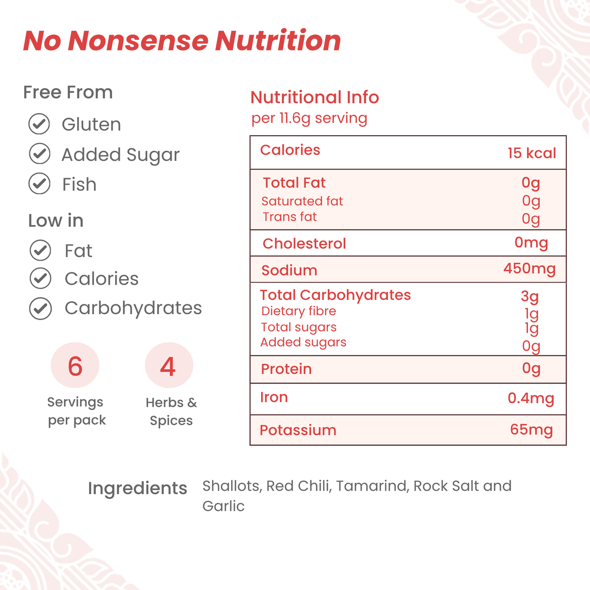 Nutrition information for Thai Pad Thai Paste